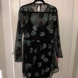 Mesh Embroidered Dress